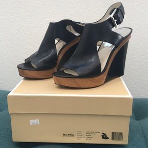 Michael Kors Josephine Wedge platforms.